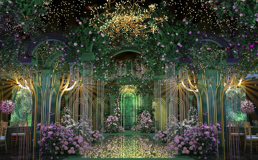 合阳奇妙森林婚礼堂效果展示